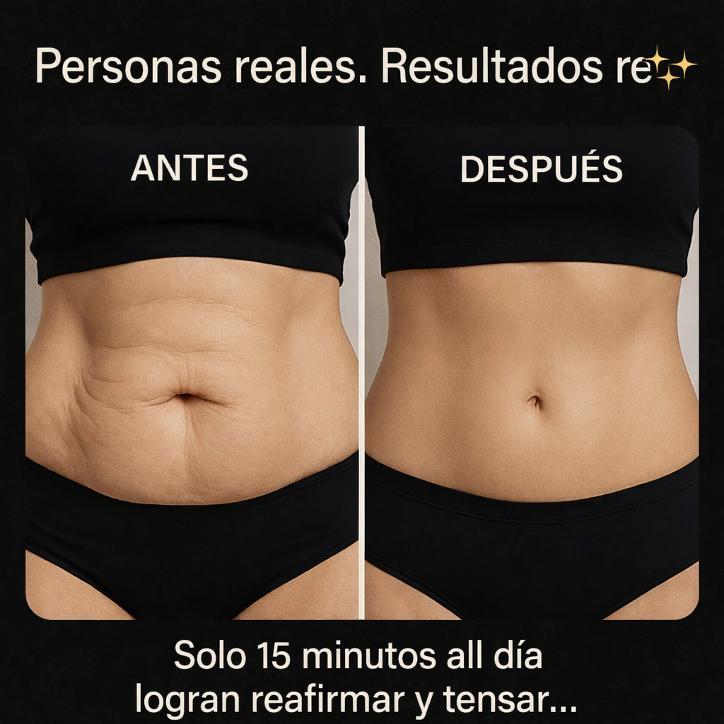 Tonifica y reafirma con solo 15 minutos al día desde casa. Sin dolor y clínicamente probado.