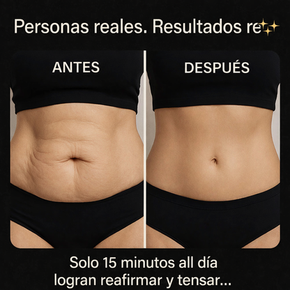 Tonifica y reafirma con solo 15 minutos al día desde casa. Sin dolor y clínicamente probado.